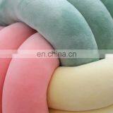 Braid Yarn Knitted Colorful Knot Ball Plush Throw Pillow - Home Office Sofa Decor thumbnail-5