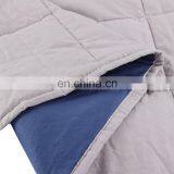Hot Sale Customized Color 300TC 15/20/25lbs Cotton Sensory Two-tone Weighted Blanket For Adults thumbnail-4