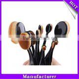 New 10pcs Oval Makeup Brush, Cosmetic Foundation Cream Oval Makeup Brush Set thumbnail-4