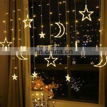 Release Holiday Moon Star New Curtain String Decorative Outdoor LED Lights Christmas thumbnail-4