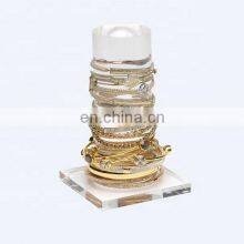 Counter Top PMMA Bar Bracelet Holder Custom Solid Acrylic Bracelet Display Rack