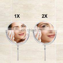 Magnifying 1x/2x Extension Flexible Extending Folding Bathroom Mirror thumbnail-5