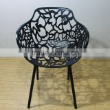 replica Designer Outdoor chairs Aluminum graceful black color Janus et Cie Forest Armchair for outdoor garden