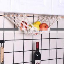 High Quality Kitchen Vegetable Basket Under Cabinet Hanging Macrame Fruit Hammock thumbnail-3