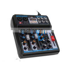 Professional Wireless DJ Audio Mixer - 6-Channel BT Compatible DJ Control thumbnail-3