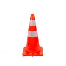 28inch Durable High Visibility Orange PVC Road Cone thumbnail-2