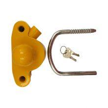 Suv Trailer Cover Lock Flower Basket Lock U-shaped Ball Cover RV Yacht Connector Aluminum Alloy Anti-theft Lock Trailer Lock thumbnail-4