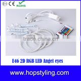 RGB Angel Eyes for E46 Coupe 2D(04+)/E46Cabrio Emark approval Car LED Accessory parts Auto Lamp
