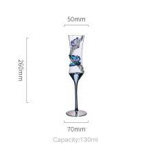 Champagne Wine Glasses With Butterfly for Wedding Dining and Hotel Elegant Crystal Wine Glasses for Celebrations thumbnail-2