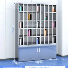 Durable Stainless Steel Water Bottle Cabinet - 50 Compartment Lockable Storage for Commercial Spaces thumbnail-4