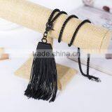 2015 New Products the European and American Fashion Brand Leather Cord Long Necklace thumbnail-3