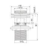 Watermark New Style Basin Wash Waste Drain Pop Up Click Clack Chrome Plated With Overflow(K90) thumbnail-2