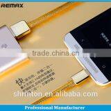 REMAX TPE Copper Core 2.1A 100CM Data and Charge Flat Gold Kingdom Micro Usb Cable thumbnail-2