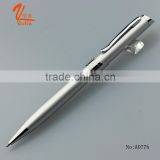 2016 Silver aluminum ball pen type twist promotional metal pen