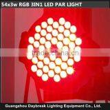 54x3w RGW 3in1 Good Color Mixing Led Par Light Indoor Use Led Par Light 54x3w Tri-color Led Par Canon Light Good Price thumbnail-1