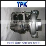 PC300-7 SAA6D114E-2 SAA6D114 TURBOCHARGER 6743-81-8040 thumbnail-3