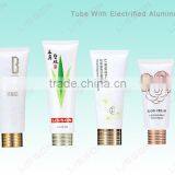 Body Cream Cosmetic Packaging Tube With Gold-Pkated