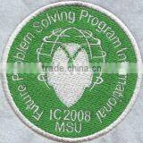 Cheap Custom Promotion Round Shape Embroidered Patches for Clothing thumbnail-1