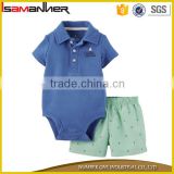 OEM kids pajama suit comfort cotton plain baby romper set with shorts                        
                                                                                Supplier's Choice
