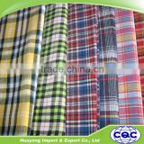 China supplier TC 65/35 polyester cotton yarn dyed checked Shirt Fabric