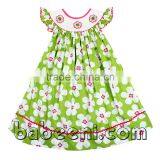 Flowers Smocked Bishop Dress for Girl thumbnail-1