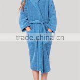 Wholesale Warm Winter 100% Cotton Hooded Terry Kid's Bathrobe thumbnail-2