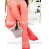 Open Crotch Sheer Stocking Transparent Pantyhose Sexy Silk Socks thumbnail-5