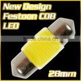 Full Surface Emitting! 1.2W COB Festoon C5W LED 28mm Car Lighting