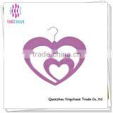 Beautiful heart shaped shawl velvet hanger