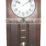 Wooden Pendulum Quartz Wall Clock