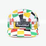 Custom 5 Panel Hats Checked 100% Polyester Printed Snapback Caps thumbnail-2