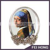 High Qulaity Classical Art Painting Free Mold Fee Printed Pin Badge Gifts