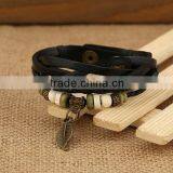 European and American Punk Bracelet Jewelry Wholesale Fringed Owl Olive New Handmade DIY Woven Multilayer Fashion Charm Bracelet thumbnail-3