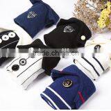 Plain Solid Japanese Student Socks With a Button thumbnail-1