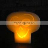 Halloween Artificial White Smile Face Clock Cartoon Shaped Led Candle thumbnail-1