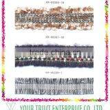 Burgundy Gold Metallic Wool Thread Braid Decorative Trimming Swimwear thumbnail-4