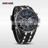 WEIDE New Black 3-window Display Multi-functional Mens Analog-digital Sport Watches Brand Watch Men Big Dial Waterproof WH1107 thumbnail-3