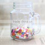 Wholesale16 Oz Glass Mason Jar With Handle thumbnail-1