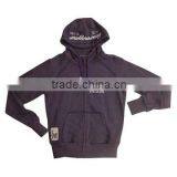 Lady's Cotton Fashion Cardign Sweater With Zipper and Hood thumbnail-1