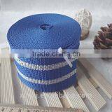 Navy Blue and White Elastic Webbing for Furniture