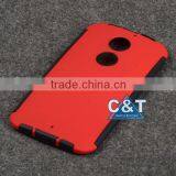 C&T 4 Colors Hybrid TPU Frame 2 in 1 Combo Case For Motorola Moto X2 thumbnail-3