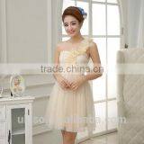 White Red Champagne Wedding Bridesmaid Dresses Short Girl Prom Gowns Women Elegant Party Princess Ball Dress thumbnail-5