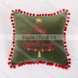 Embroidered Christmas Tree Cushion Cover Modern Decorative Throw Couch Pillows thumbnail-1