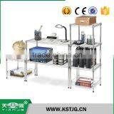 TJG high quality Stainless Steel Stacking Shelf kitchen restaurant bathroom gain space