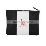 Travel Faux Leather Colorfield Zip Pouch thumbnail-5