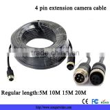 Caravan camera system 4-pin screw locked extension cable