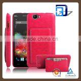 Manufacturer Wholesale Flip PU Leather Back Wallet Card Pocket Kickstand Cover For Wiko Rainbow 4G Fast Delivery