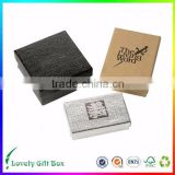 Eco-friendly elegant cosmetics packaging box with logo decorated