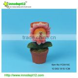 2016 hot selling Garden decoration design terracotta pot sunflower flower pot