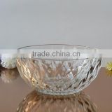 Diamond large size glass bowl
